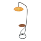 Floor lamp (lamp & table) in tubular steel, ca 1960