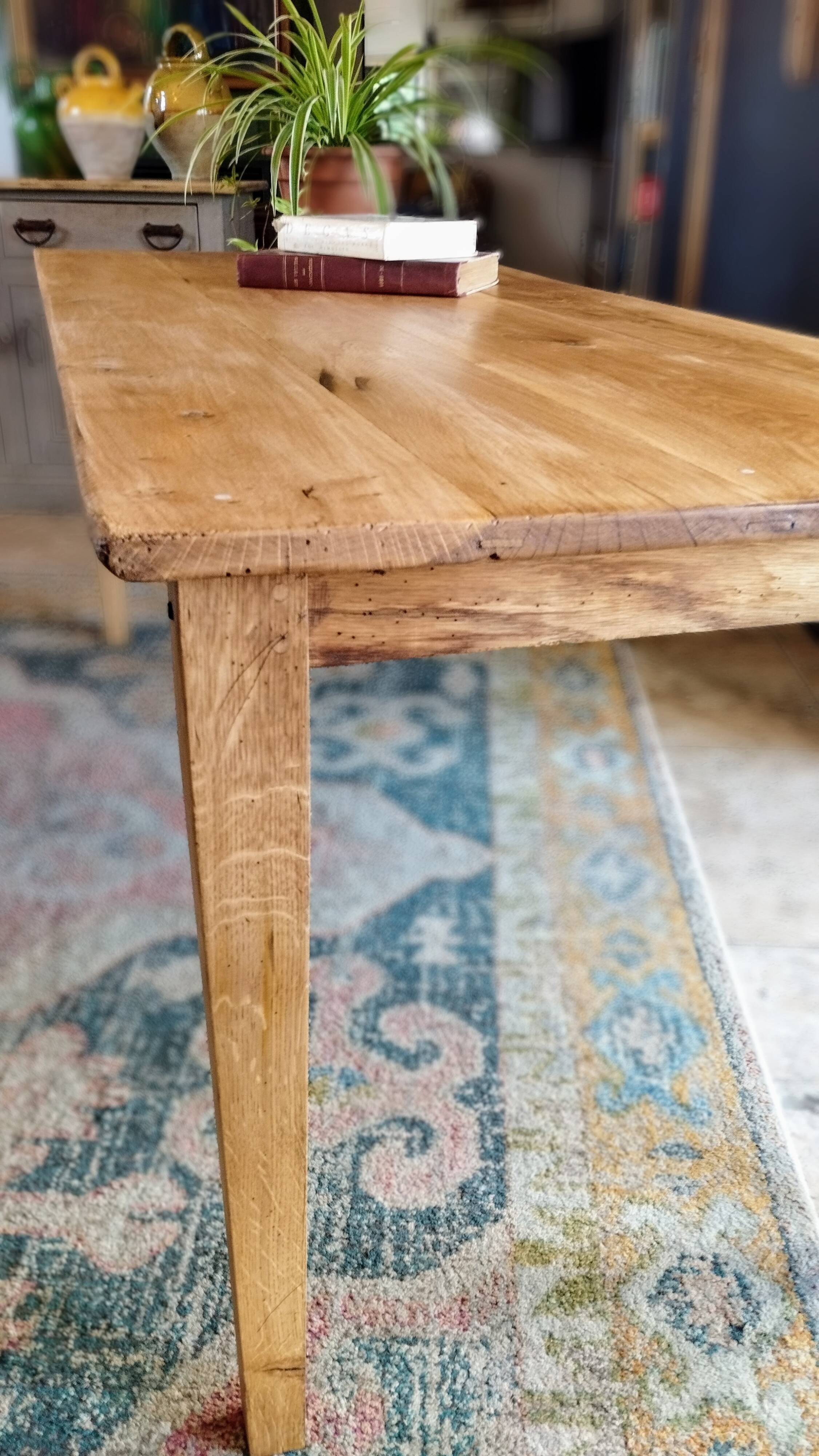 Farmhouse table 200 x 80 light oak