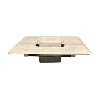 Table basse en travertin sculpturale