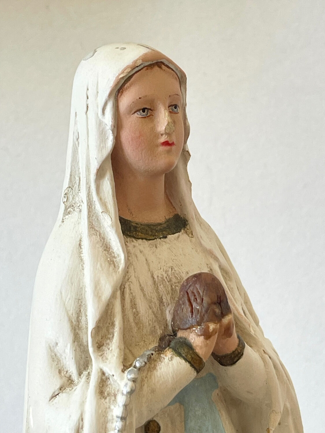 Vierge Marie polychrome 1940/1960.