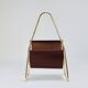 Porte-revues Carl Auböck II Midcentury, laiton et cuir marron, vintage, Autriche