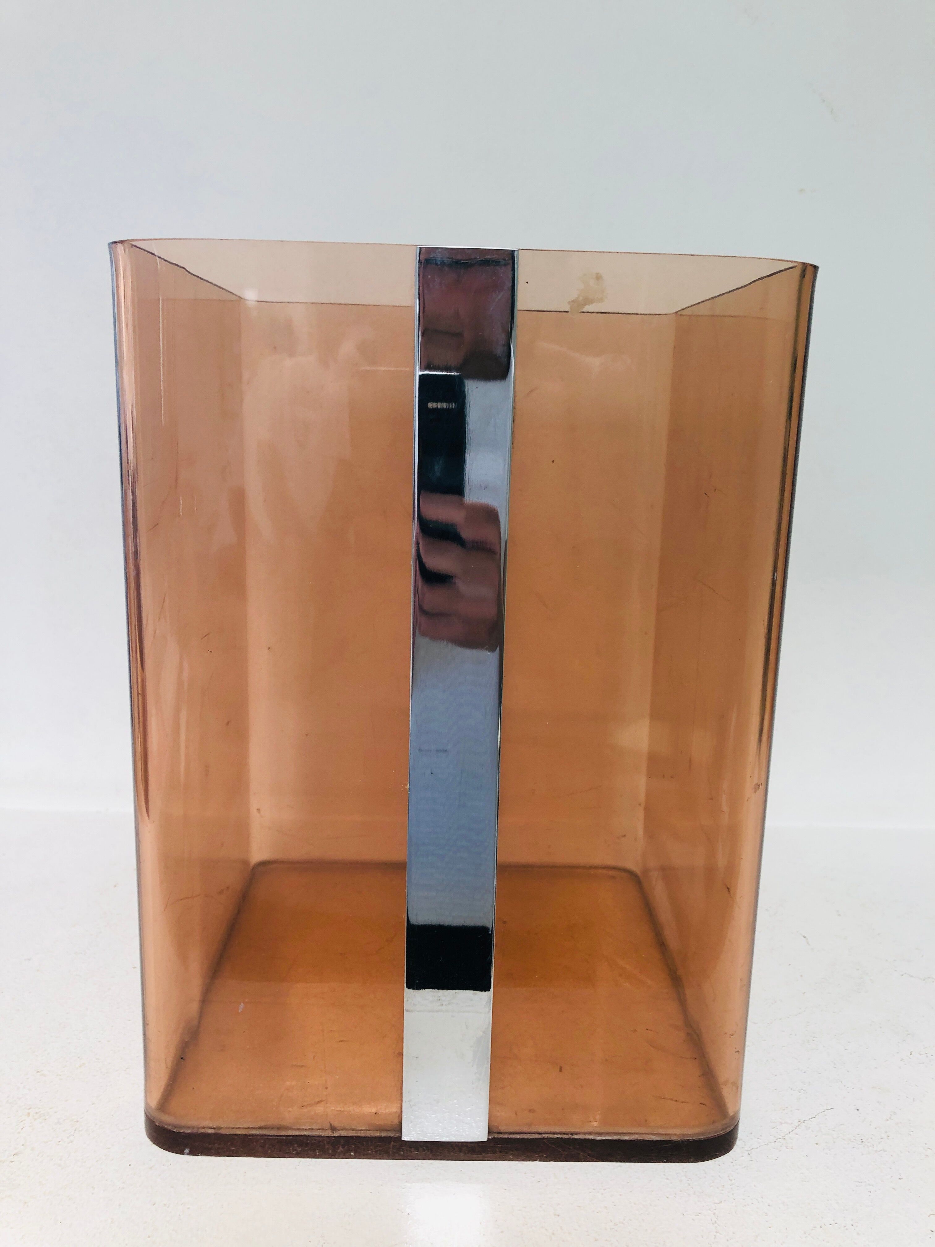 Plexiglas paper basket, 1970