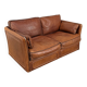 1980s two-seater leather sofa