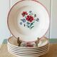 Antique Sarreguemines Prairial plates from the 1930s