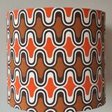 Lampshade novaline h40 d35 fabric 1970