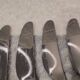 11 silver-plated dessert knives by Christofle, Duo model, 18cm