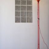 Lampadaire design italie 180cm tubulaire rouge
