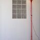 Design lamp italy 180cm red tubular Red floor Lamp designer light italy 1970