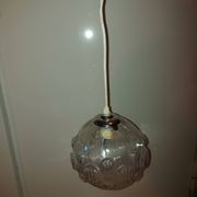 Vintage glass pendant lamp