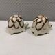 Ceramic turtles as salt and pepper sets made for Danish Søholm 1970-1980s.