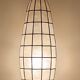 62cm spindle light fixture mother-of-pearl and brass from the 70s