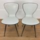 Paire de chaises années 50 skaï et métal