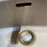 Pink shell-shaped basin