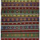 Kilim Oushak vintage multicoloured striped 250 x 163 cm