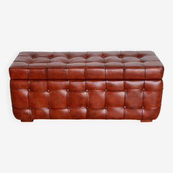 Coffre en cuir type Chesterfield - modèle "Jack" - Olivier de Schrijver