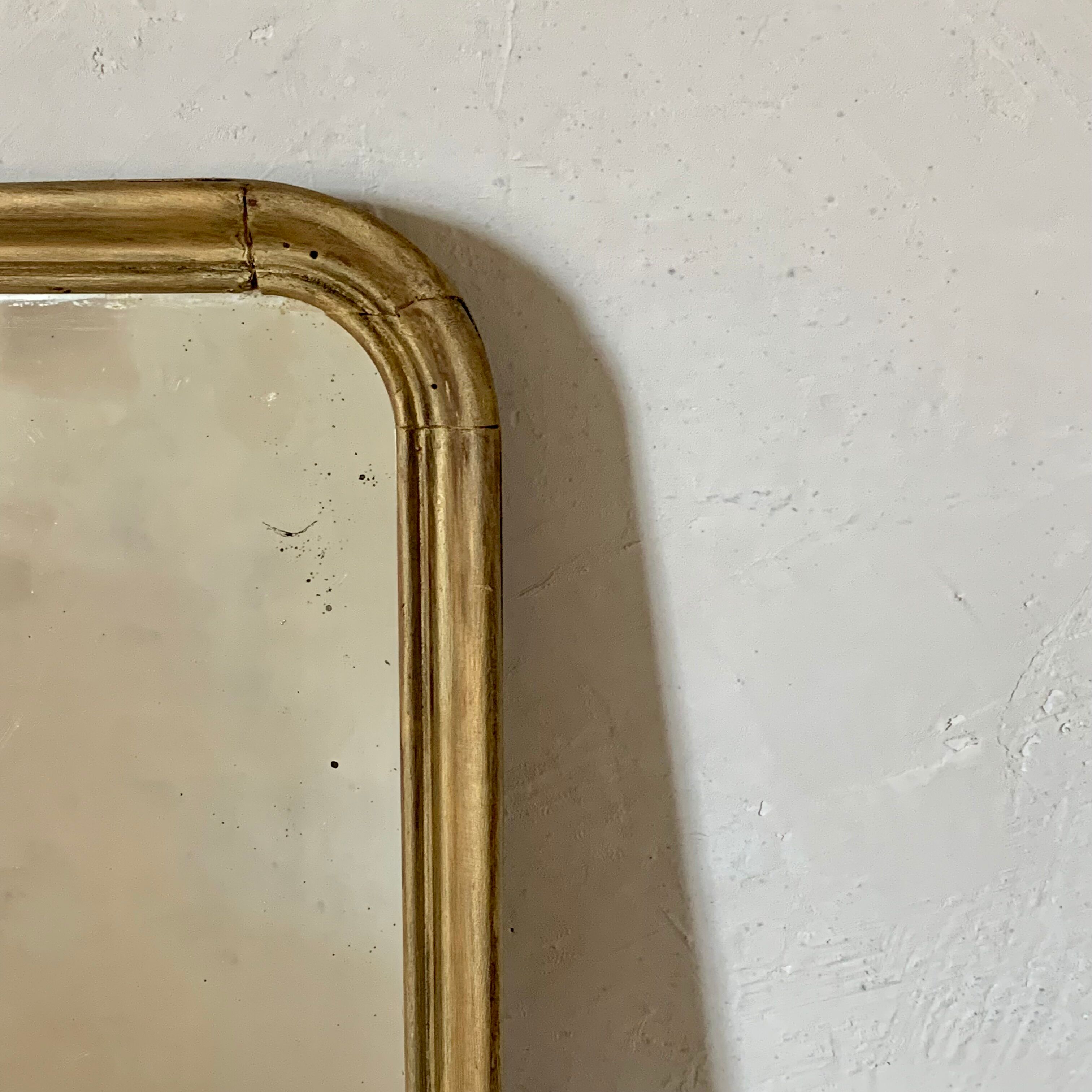 Mirror fireplace gilded wood