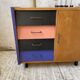 Meuble commode colorée années 60