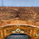 Antique baroque-style desk from Dresden with five drawers.