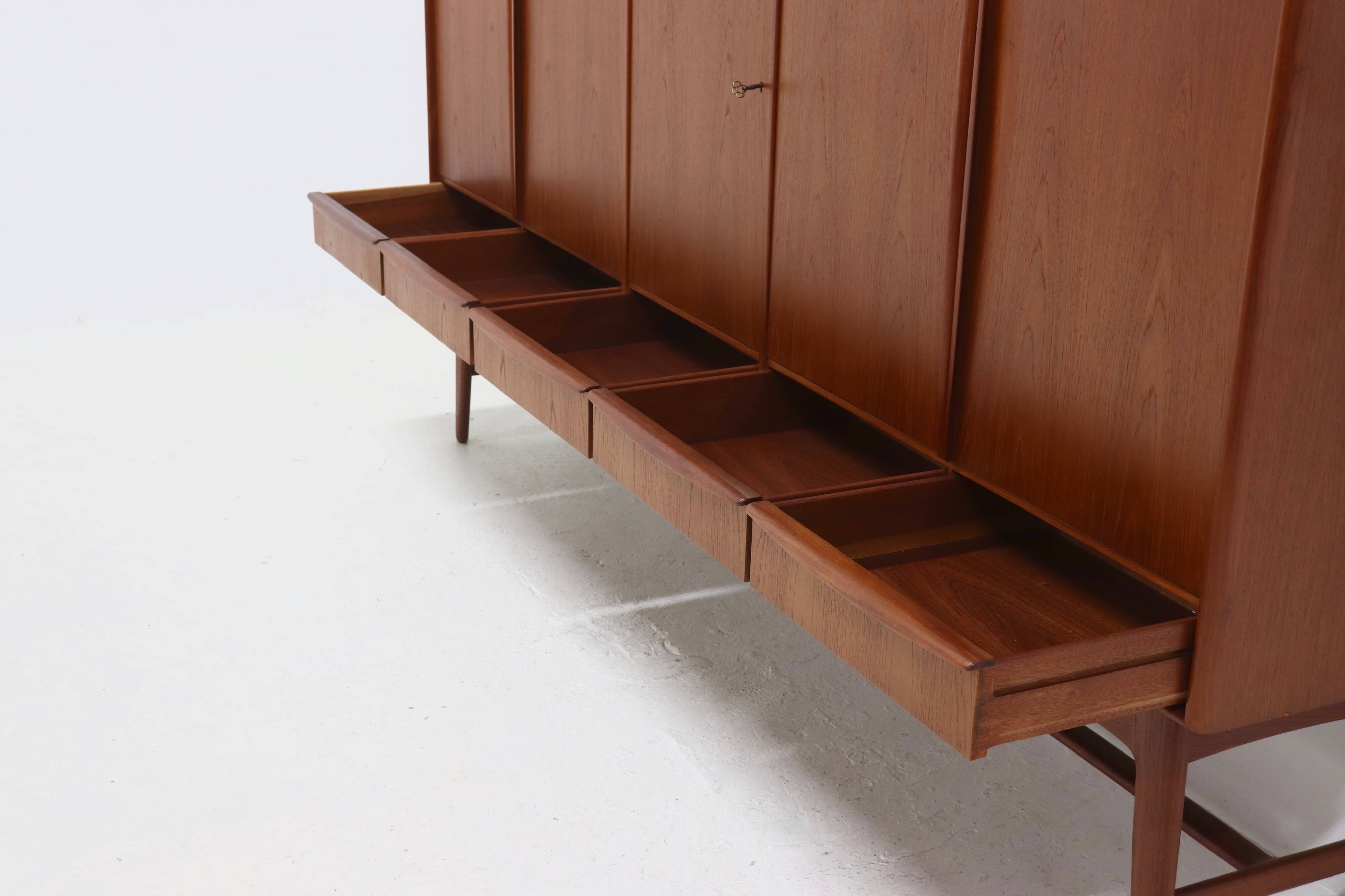 Teak Highboard by Svend Aage Madsen for K. Knudsen & Søn 1950s