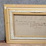 Russian School of the 20th century: large oil on canvas signed and dated