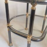 Pair of semi-circular coffee tables, 1970s