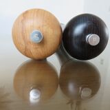 Salt and pepper mills " stoha design " germany, xxl, beech, 1980s