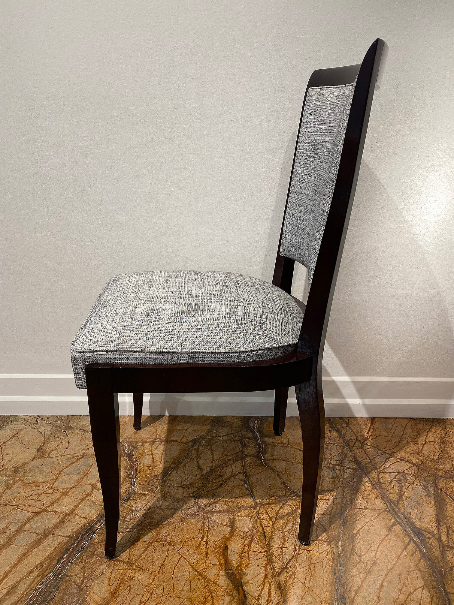 French Art Deco Dining Chairs set of 6