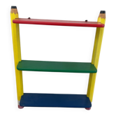Vintage 80s pencil shelf – Memphis style – attributed to Pierre S.