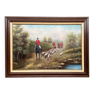P. Delange "Chasse au renard".