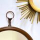 Duo of Vintage Golden SUN MIRRORS