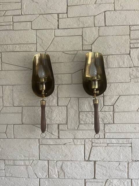 Tea shovel wall lights