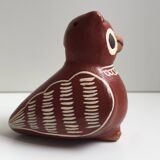 Ceramic Sculpture Figurine Whistle Call Owl Tawny Owl Nazca Chimu..