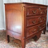Commode Louis XV en noyer