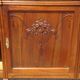 Art Deco sideboard in walnut with a marble top