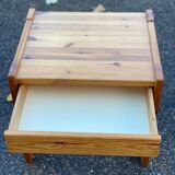 Scandinavian solid wood side table chest of drawers