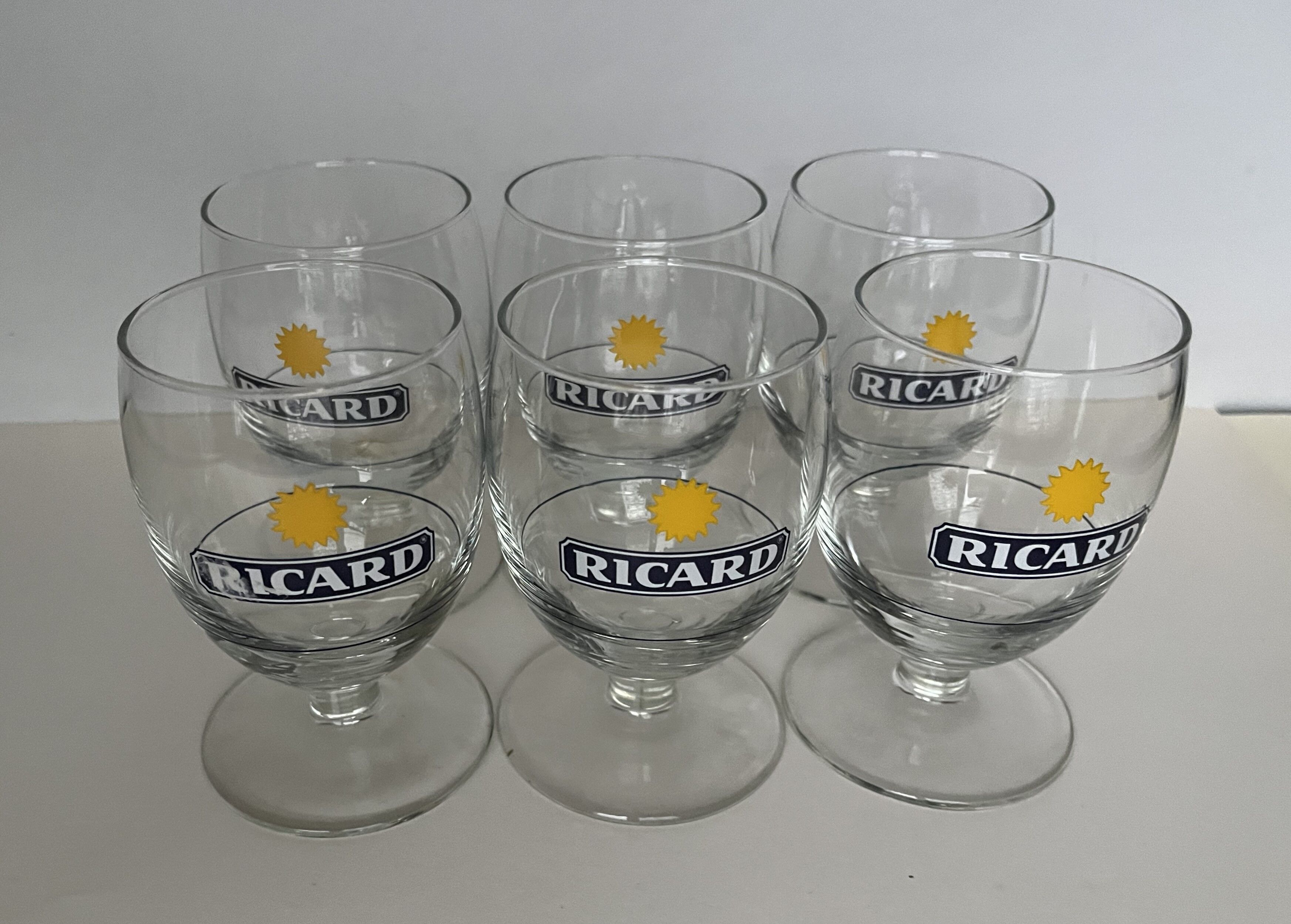 6 glasses ricard
