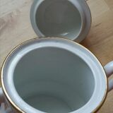 Vintage porcelain sugar from Limoges edged gold