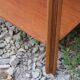 Art deco engraved wood side table