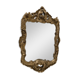 Louis XV mirror in carved gilded wood, late 18th century