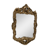 Miroir Louis XV en bois sculpté doré Epoque fin XVIII siècle