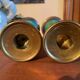 Vintage brass candle holders