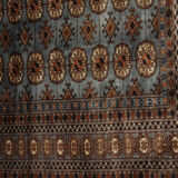 Traditional Hand Made Blue Wool Area Rug- 124x180cm