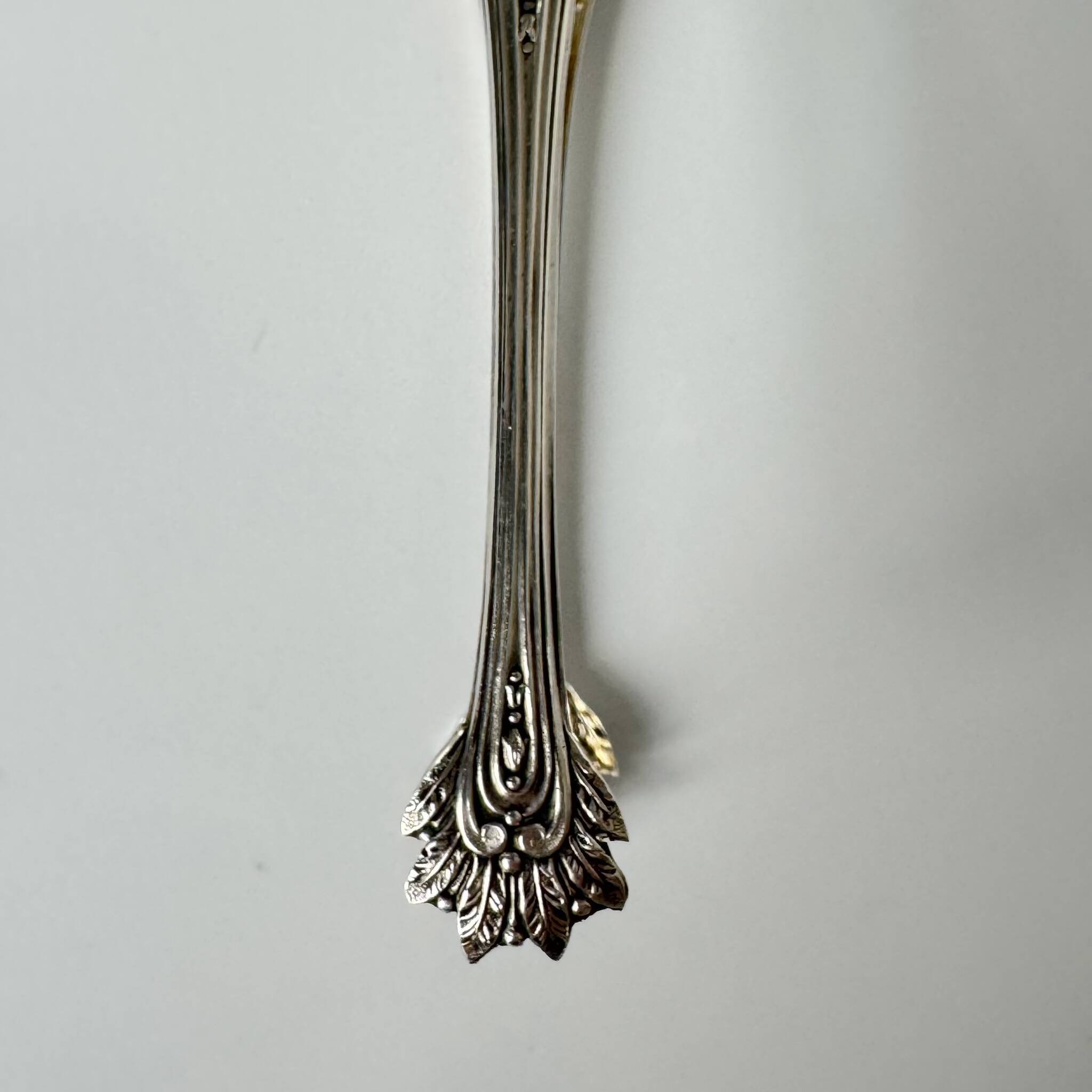 Silver Sugar Tongs | Pearl, Foliage & Bell Decor