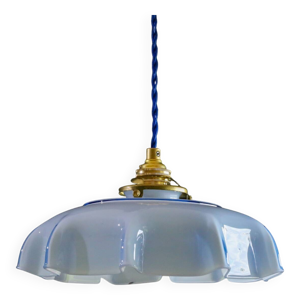 Suspension ancienne bleue