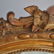 Mirror of style Louis XVI gilded stucco 1880