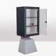 Memphis. Pair of lacquered wood display cabinets. 1980s. LS48071403