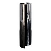 Vase convexe chromé par E. Radaelli pour Lamperti Robbiate Italie 1970