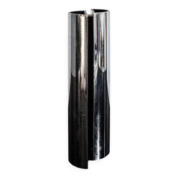 Vase convexe chromé par E. Radaelli pour Lamperti Robbiate Italie 1970