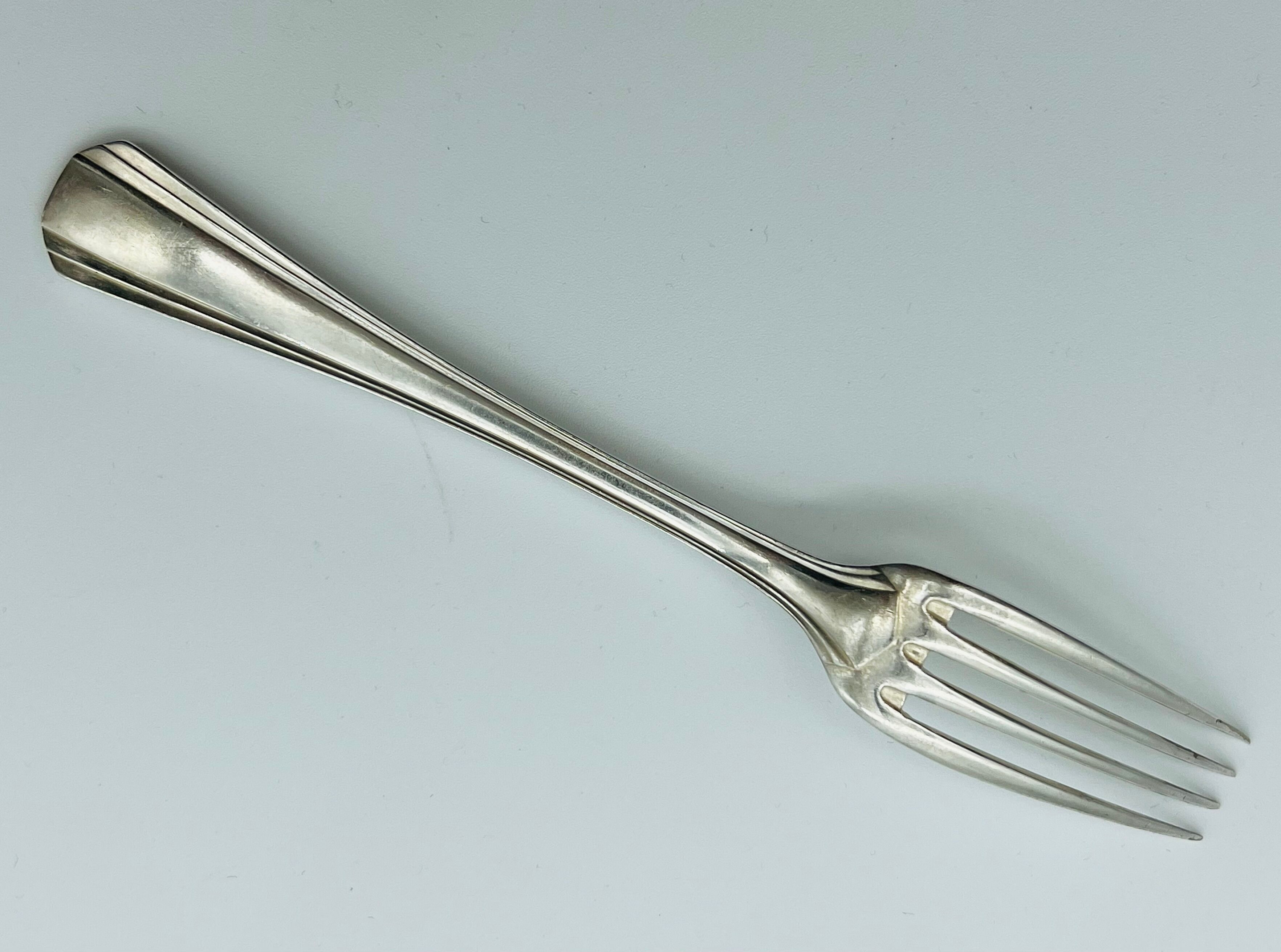 Christofle 12 art deco forks model Boreal
