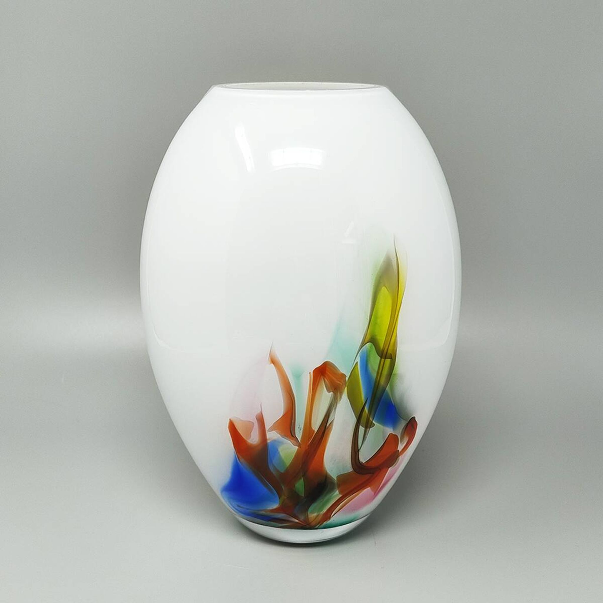 Vase des années 1970 fabriqué à la main à Murano